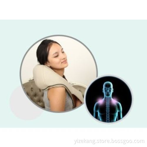 Kneading neck massager with 8 massager points